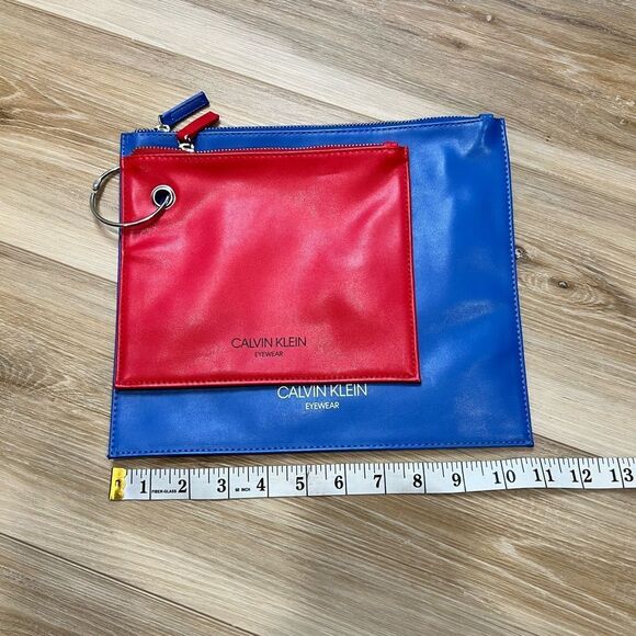 Calvin Klein Red and Blue Pouch Set - Picture 4 of 4